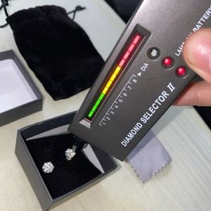 Genuine GRA Certified 1 Carat S925 Moissanite Stud Earrings